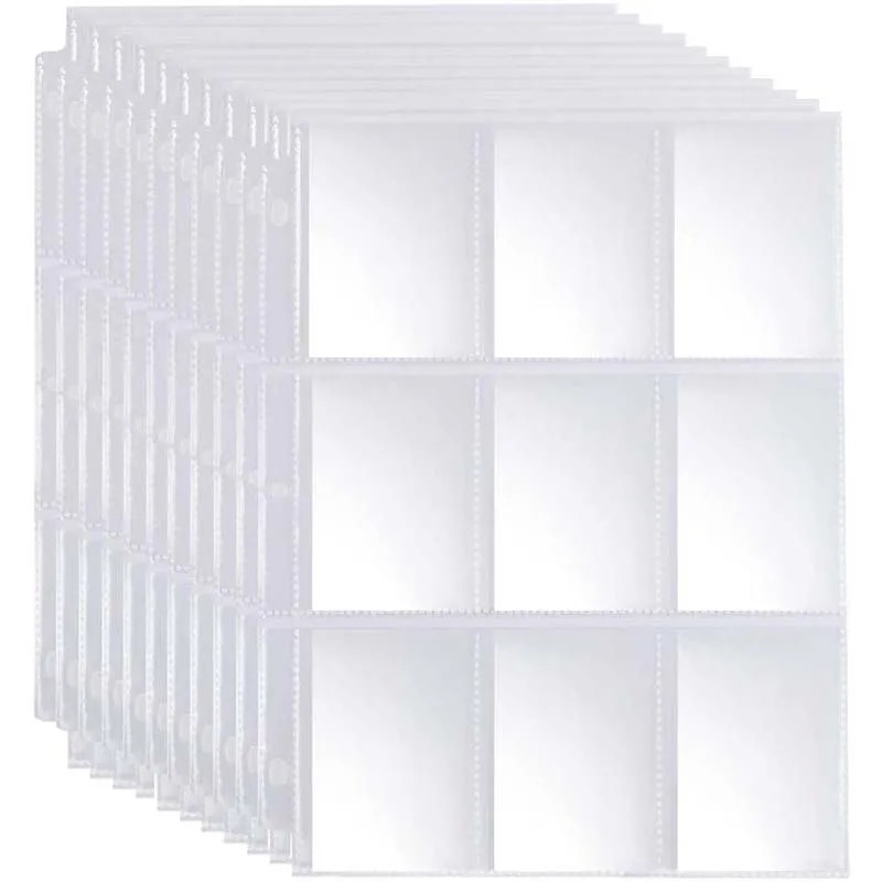 Trading Card Binder - 50 шт., 9 карманов, рукава для