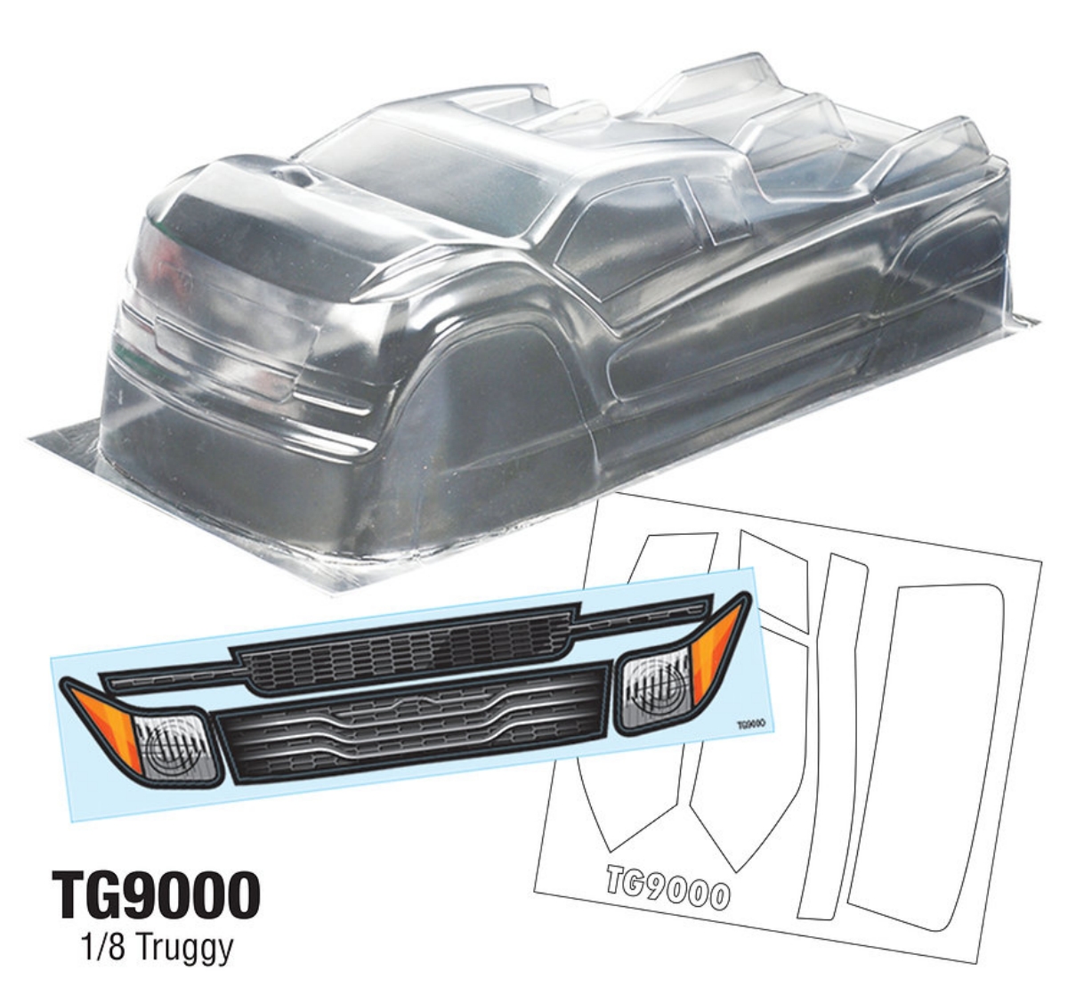 Tamiya Model Paint Set - Кузов для траков TG9000 1/8, совместимый