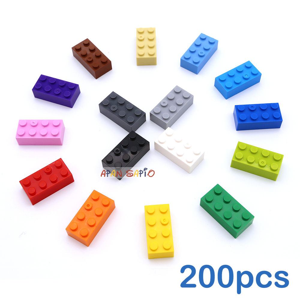 Lego Set City - 200 шт. 2x4 точек DIY строительные