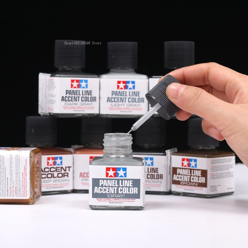 Краска-эмаль Panel Line Accent – обзор и цена Tamiya Model Paint Set